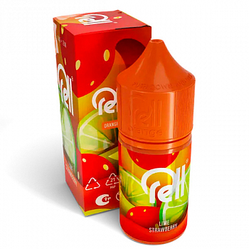 Жидкость для ЭСДН RELL ORANGE "Лайм Клубника" 28мл 0мг.