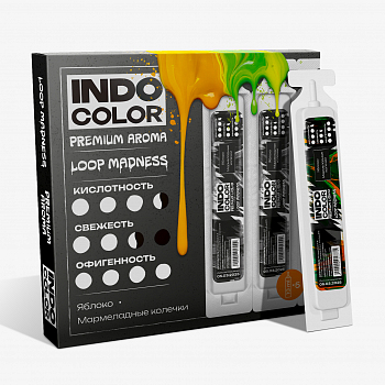 Ароматизатор IndoColor "Loop Madness / Яблоко, мармеладные колечки" 13мл (на 30мл)